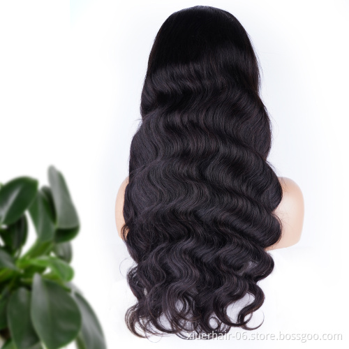 Ready To Ship Brazilian HD Body Wave Wholesale 100% Vendors Glueless Virgin Front Lace Curly Wet and Wavy Human Hair Wig